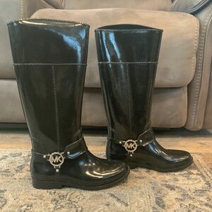 Michael Kors Tall Rainboots / Black / Sz 7